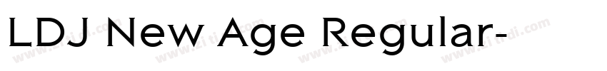 LDJ New Age Regular字体转换